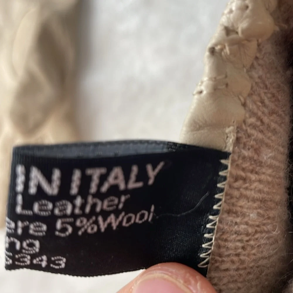 3 for $25! Antonio Murolo vintage Cream Leather Gloves‎